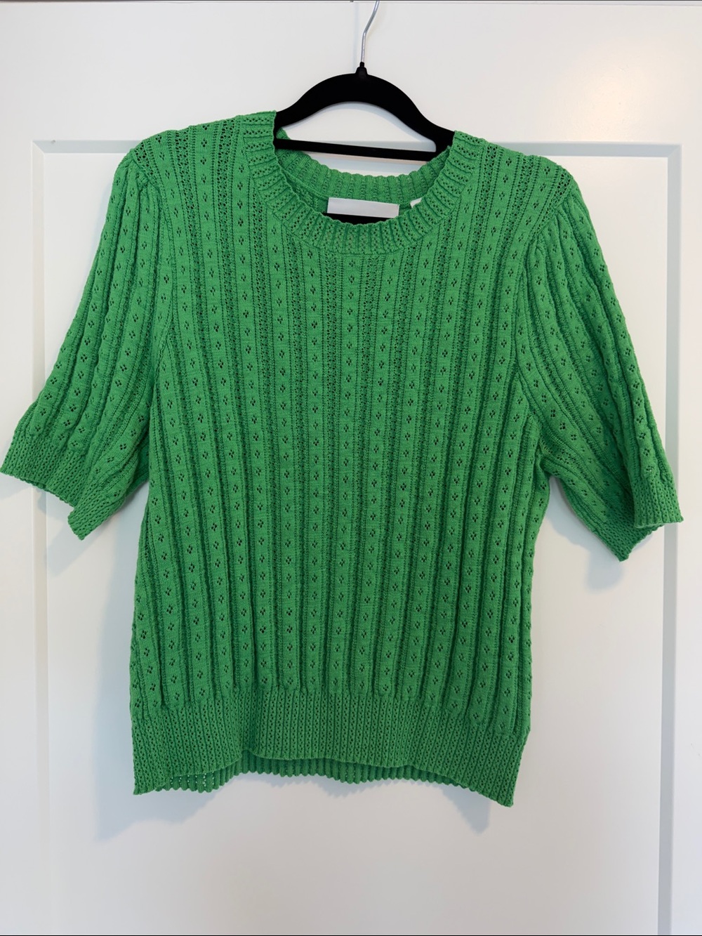 525 America Bright Green Short-Sleeve Crewneck Sweater